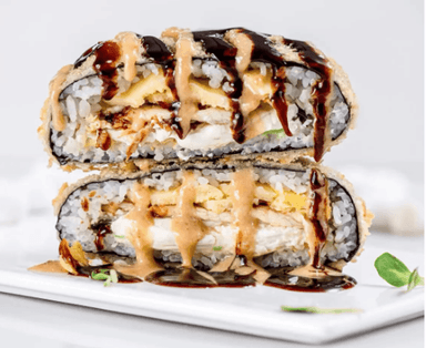 Суши бургер със змиорка