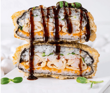 Суши бургер със скариди