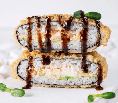 Суши бургер със сьомга