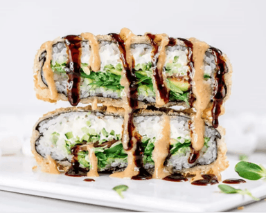 Вегетариански суши бургер с чука и филаделфия